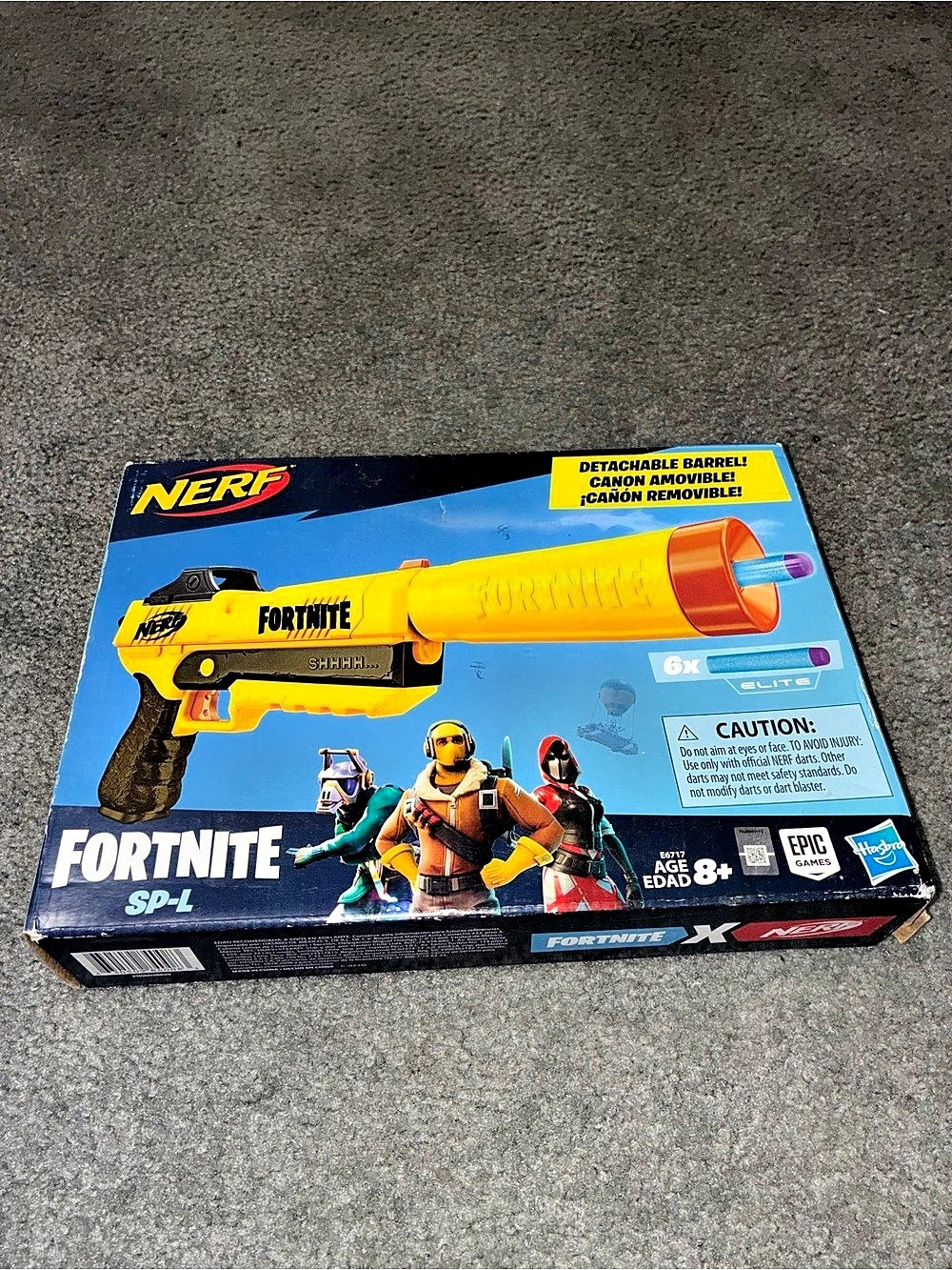 NERF Fortnite SP-L Blaster Yellow & Blue Like New